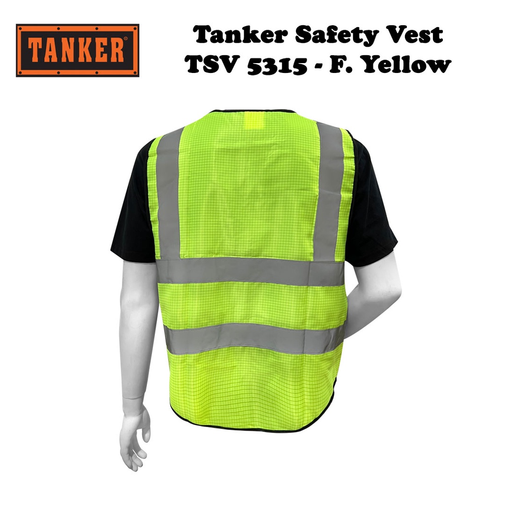 Tanker Safety Vest TSV5315 - Fluorescent Yellow - Image 3