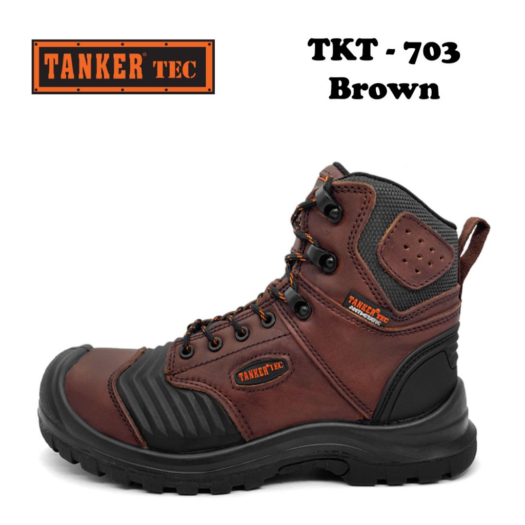 Tanker Tec Safety Boots TKT 703 Brown - Image 2