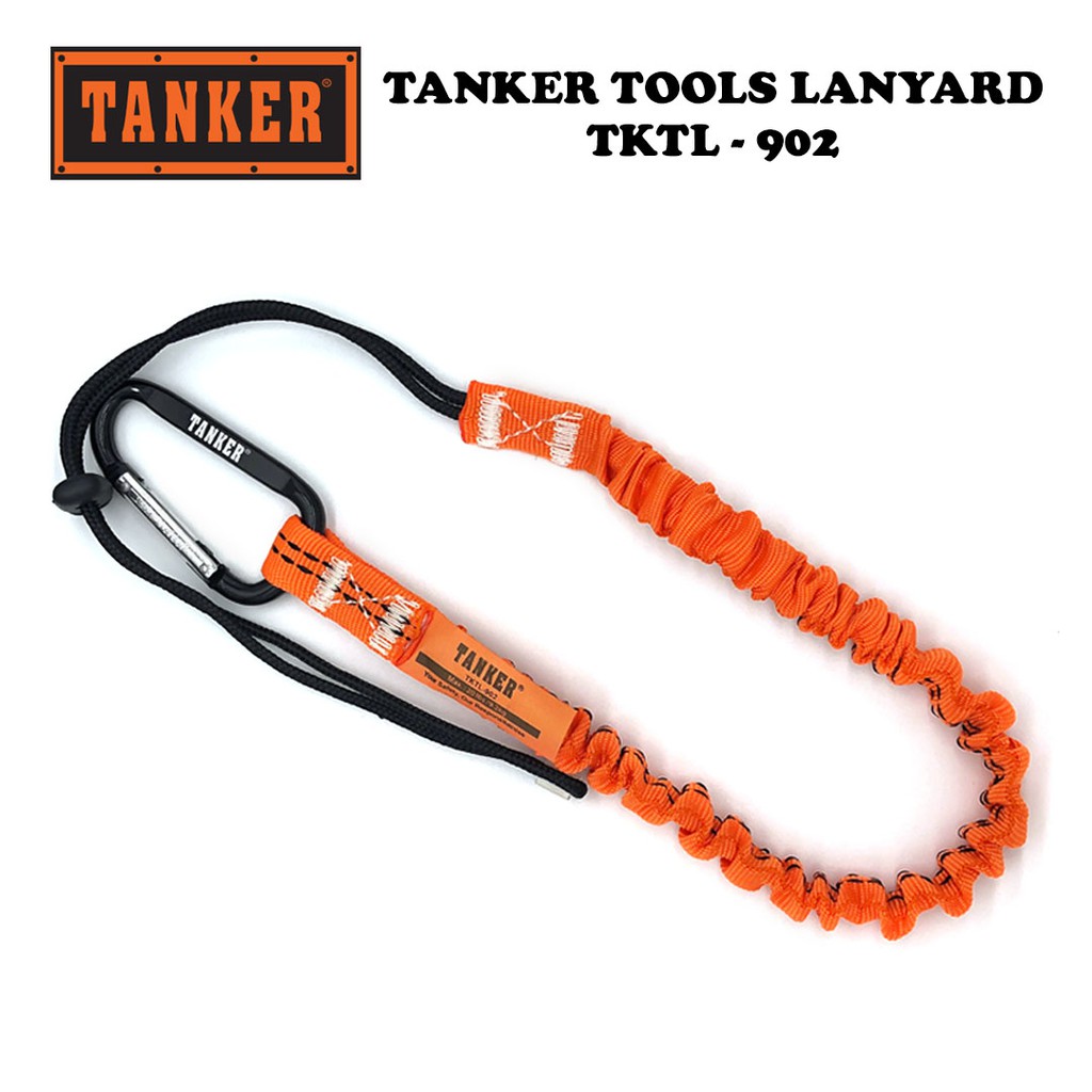Tanker Tools Lanyard - Fluorescent Green & Orange (2cm x 85cm) - Image 2