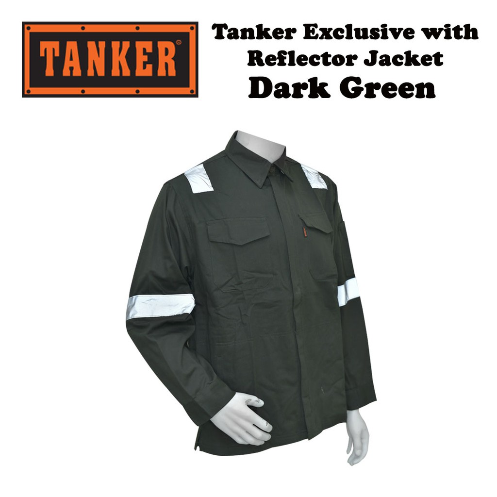 Tanker Exclusive with Reflector Jacket - Dark Green - Image 4