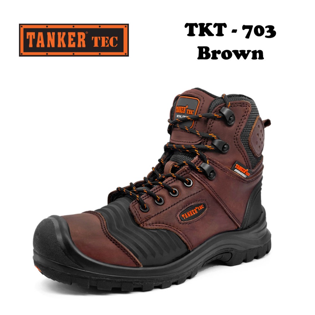 Tanker Tec Safety Boots TKT 703 Brown - Image 3