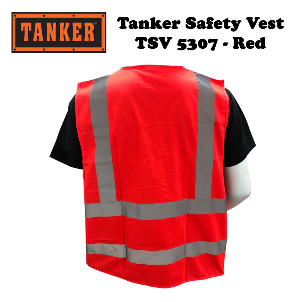 Tanker Safety Vest TSV5307 - Red - Image 3