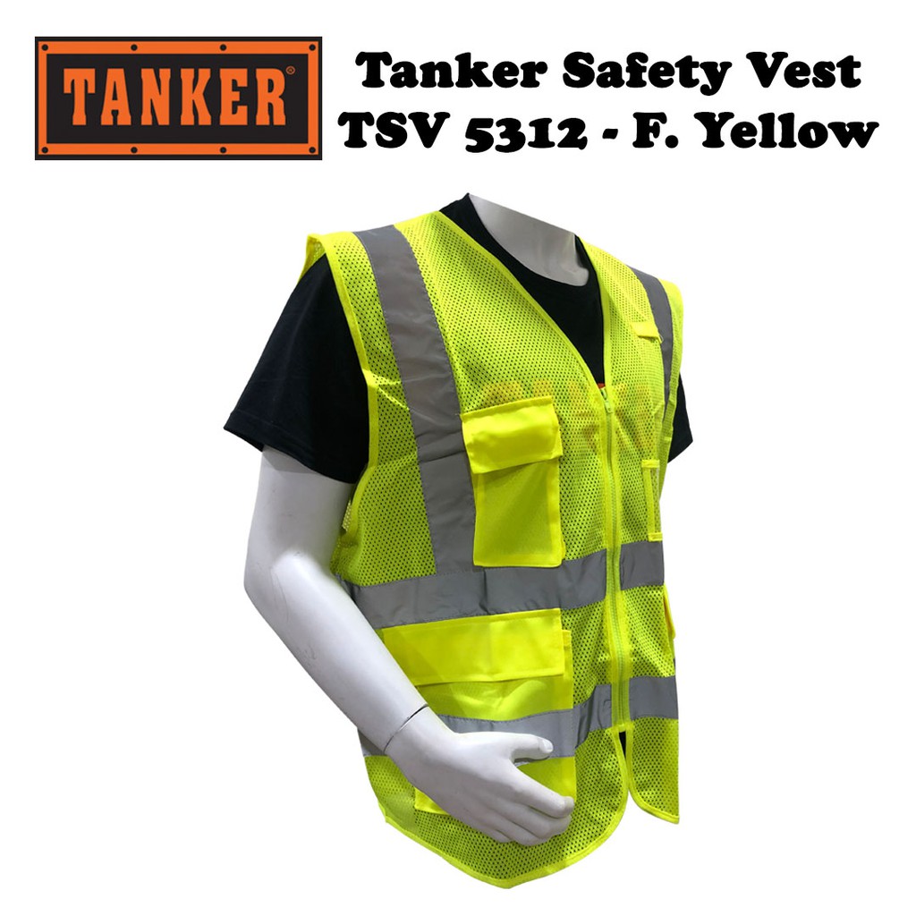 Tanker Safety Vest TSV5312 - Yellow - Image 2