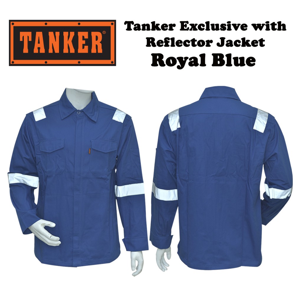 Tanker Exclusive with Reflector Jacket - Royal Blue
