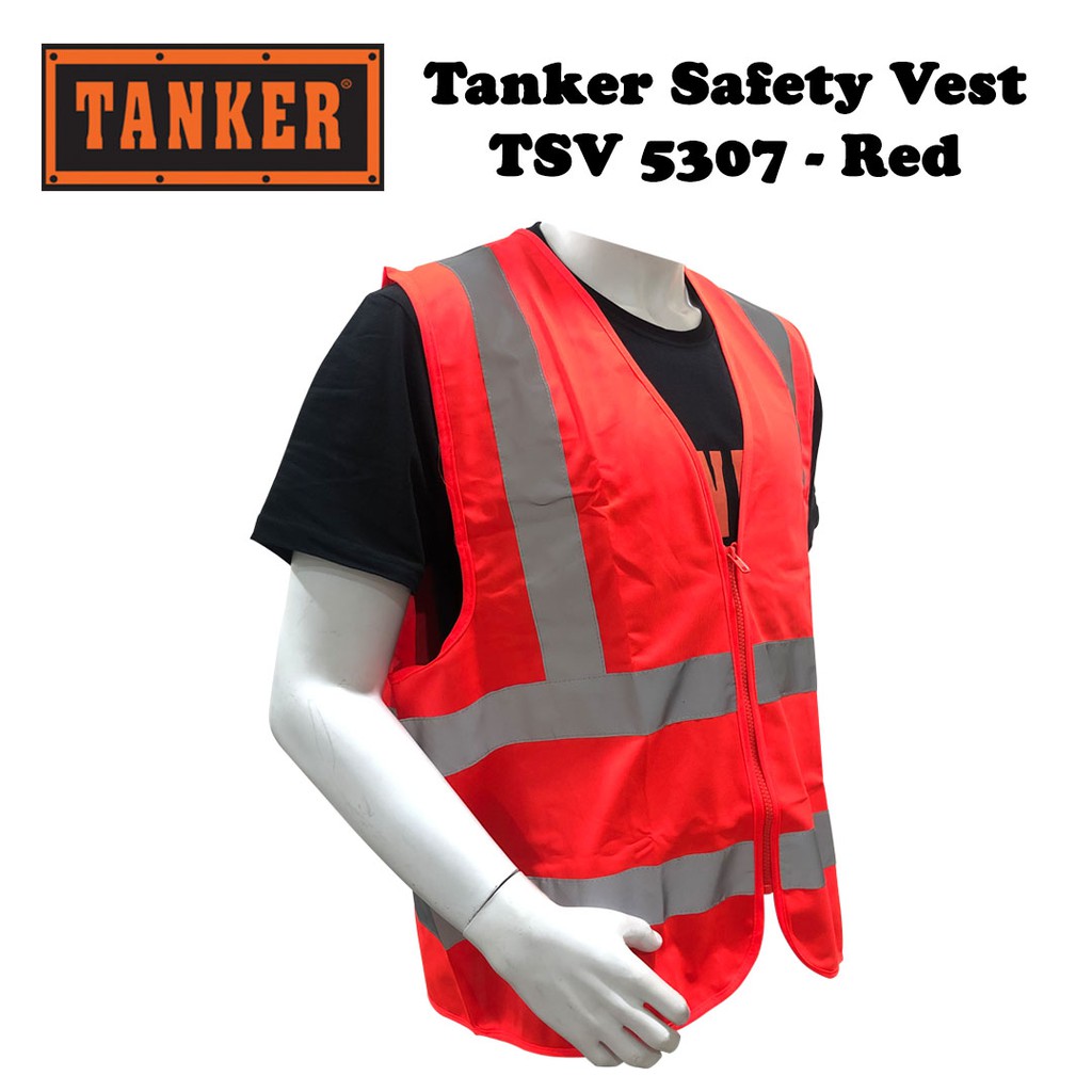 Tanker Safety Vest TSV5307 - Red - Image 2