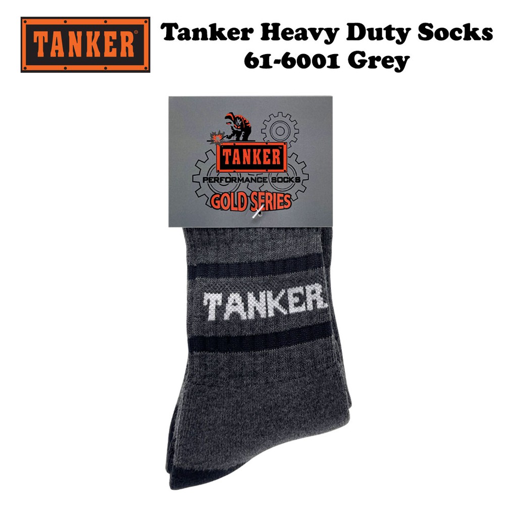 Tanker Heavy Duty Socks 61-6001 - Dk Grey/Black - Image 2