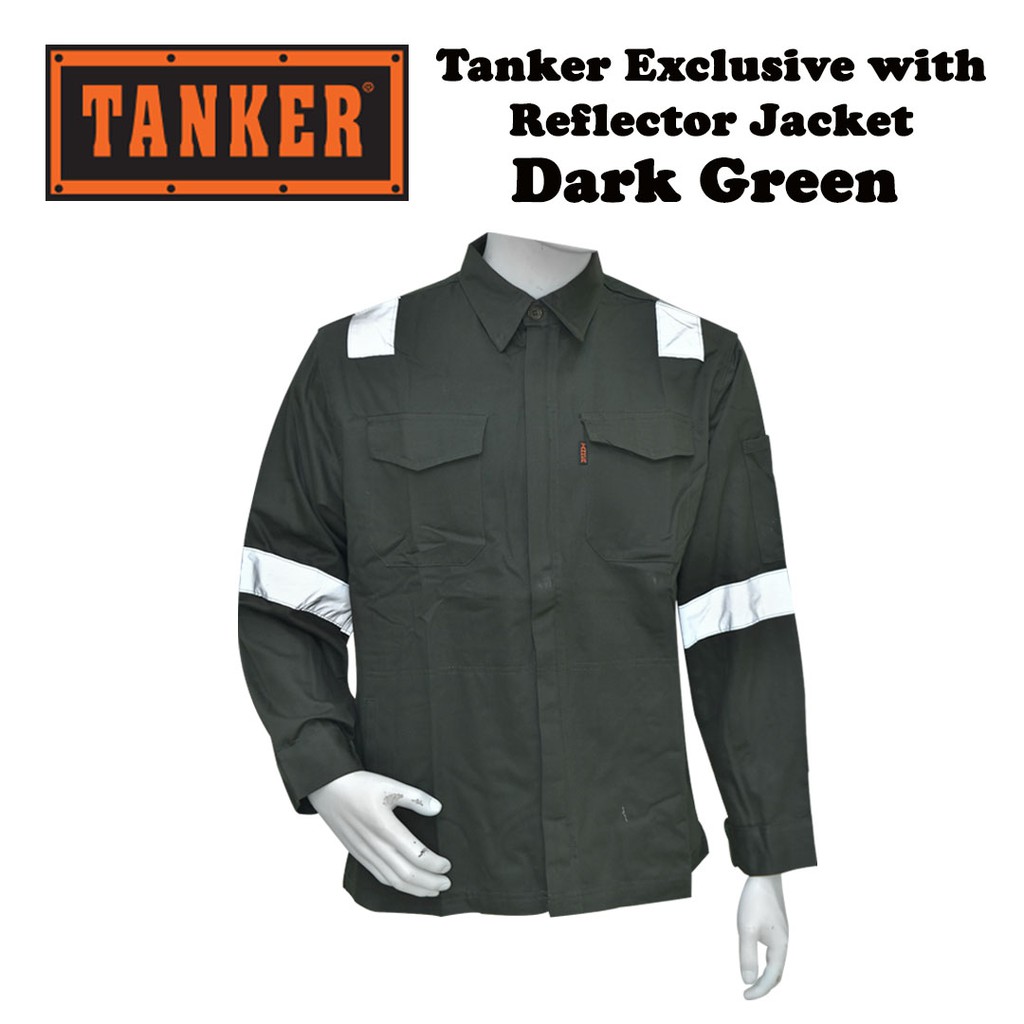 Tanker Exclusive with Reflector Jacket - Dark Green - Image 2