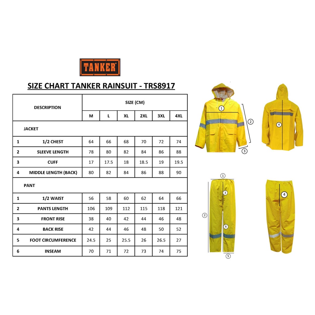 Tanker Heavy Duty Rainsuit TRS8917 - Image 5