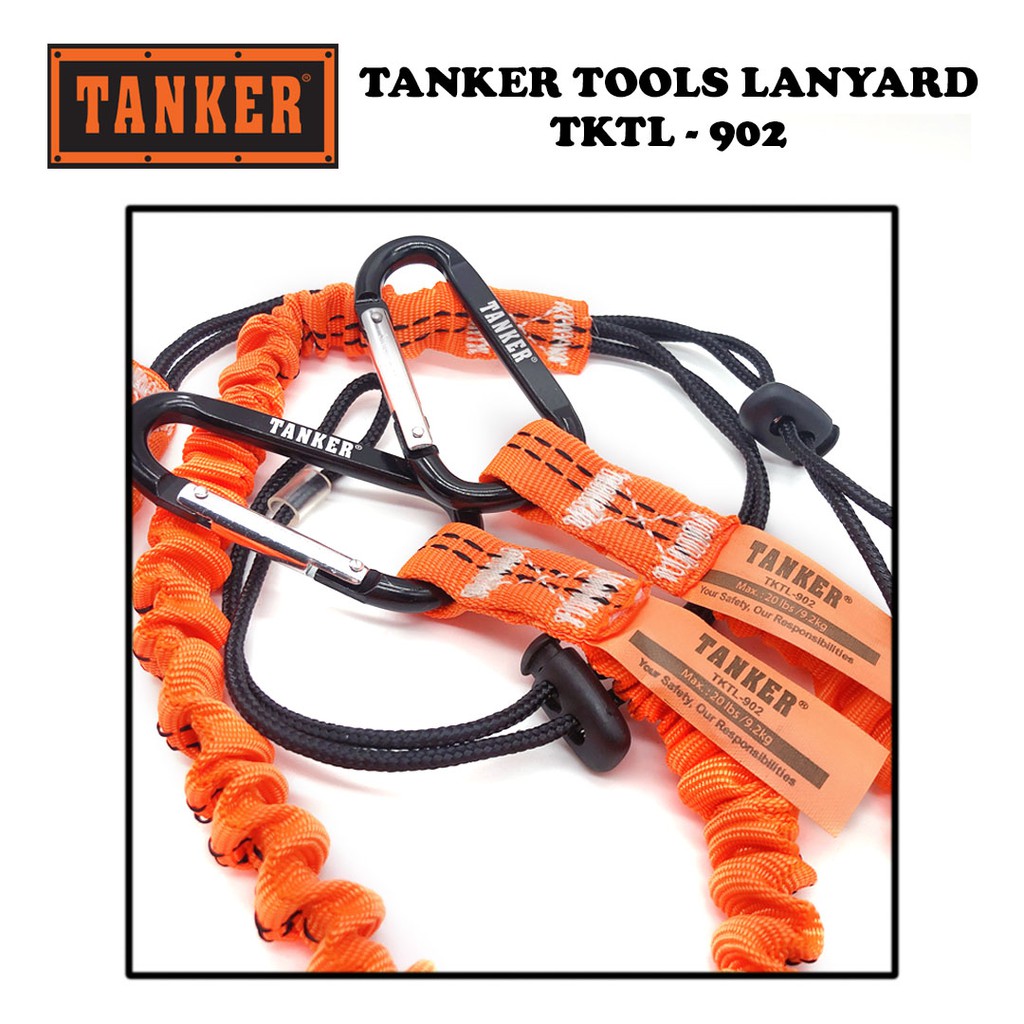 Tanker Tools Lanyard - Fluorescent Green & Orange (2cm x 85cm) - Image 3