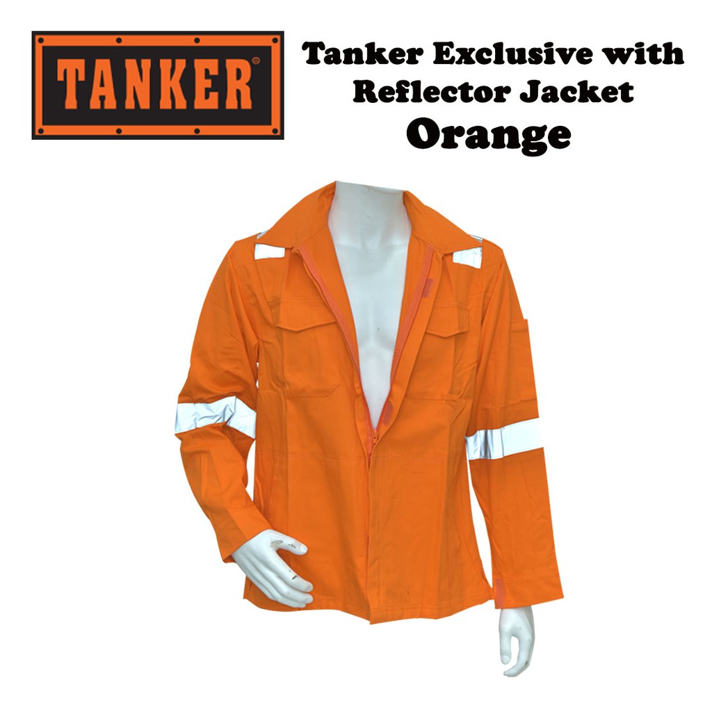 Tanker Exclusive with Reflector Jacket - Orange - Image 2