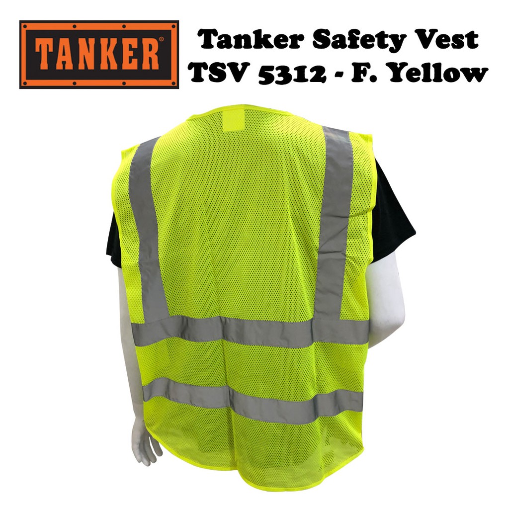 Tanker Safety Vest TSV5312 - Yellow - Image 3