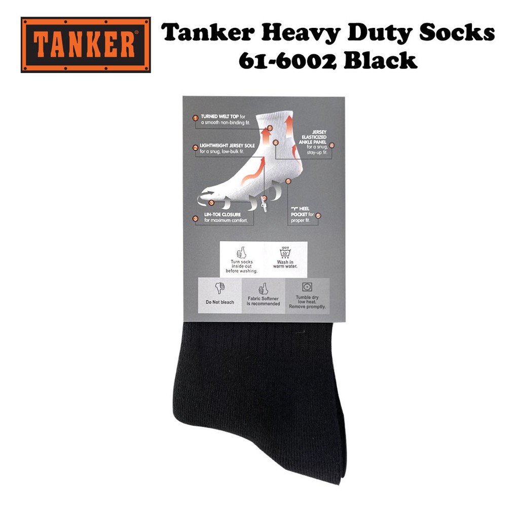 Tanker Heavy Duty Socks 61-6002 - Navy/Black - Image 5