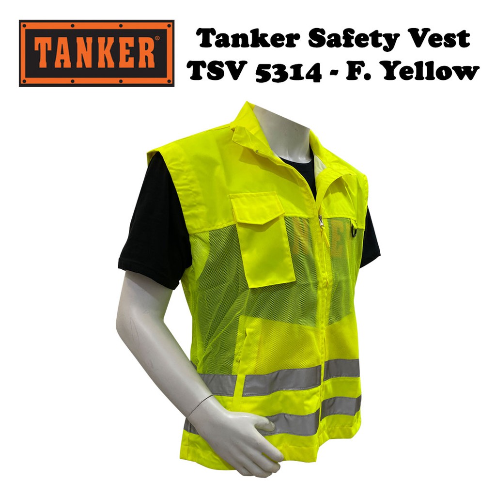 Tanker Safety Vest TSV5314 - Yellow - Image 2