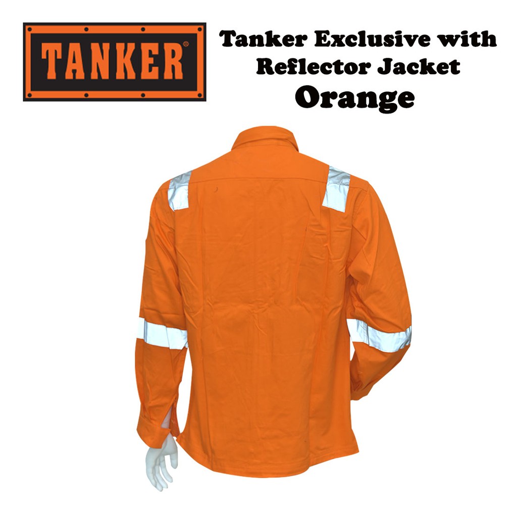 Tanker Exclusive with Reflector Jacket - Orange - Image 5