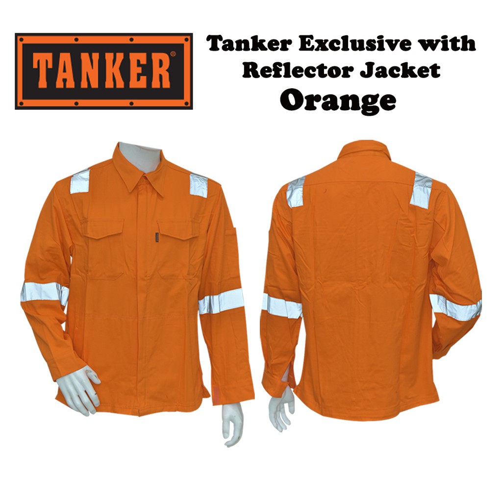 Tanker Exclusive with Reflector Jacket - Orange