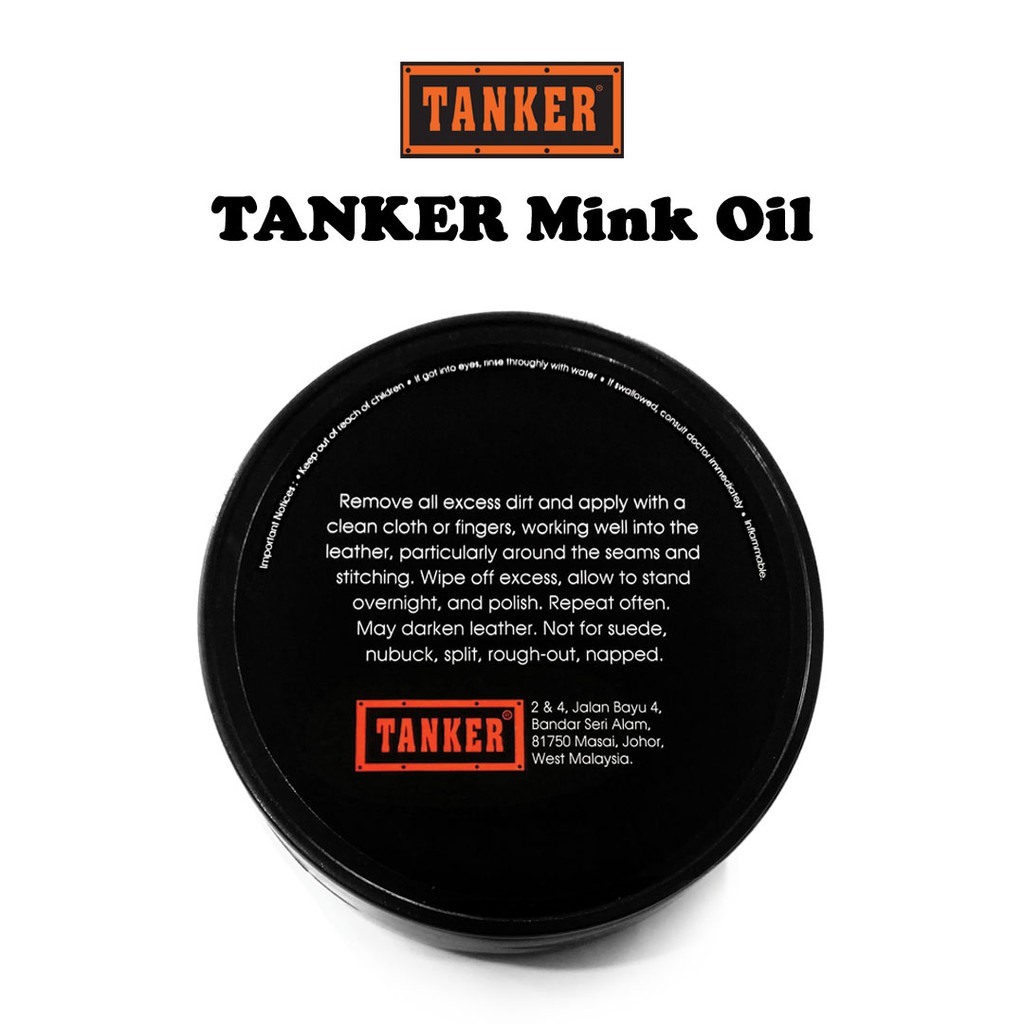 Tanker Mink Oil (80g) - Suitable For All Type of Leather (Brush Excluded) - Image 3