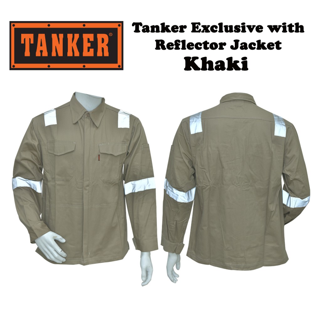 Tanker Exclusive with Reflector Jacket - Khaki