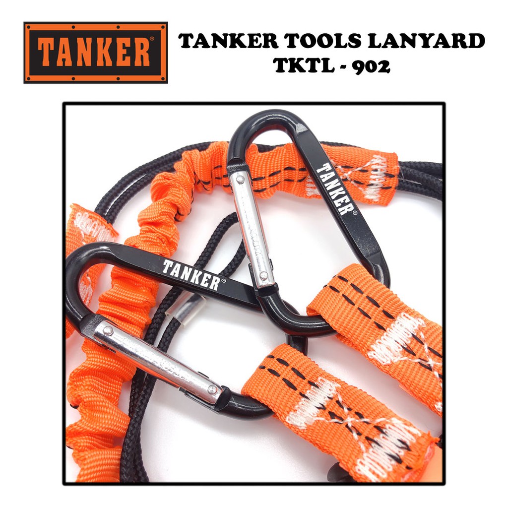 Tanker Tools Lanyard - Fluorescent Green & Orange (2cm x 85cm) - Image 4