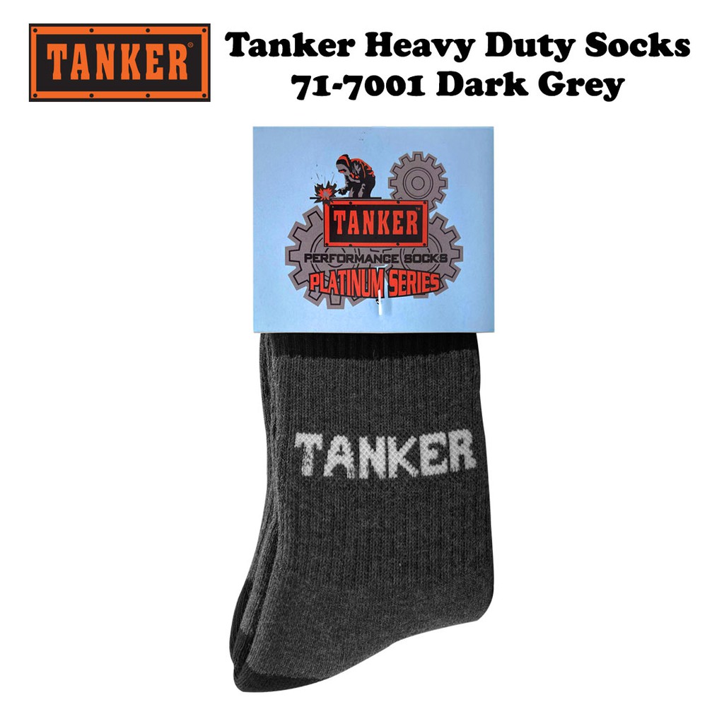 Tanker Heavy Duty Socks 71-7001 - Dk Grey/Black - Image 2