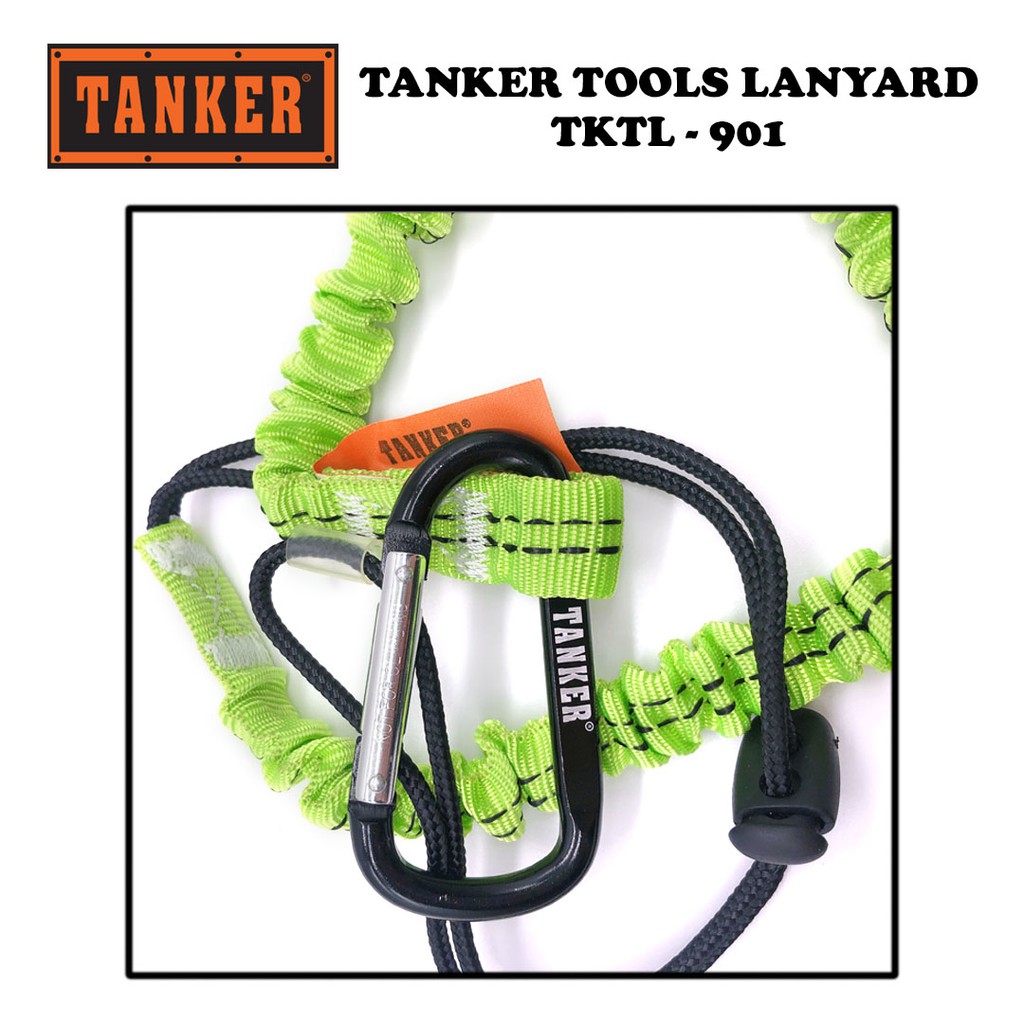 Tanker Tools Lanyard - Fluorescent Green & Orange (2cm x 85cm) - Image 6