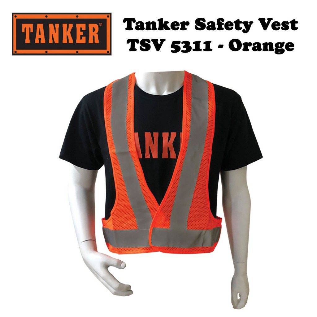 Tanker Safety Vest TSV5311 - Orange - Image 2