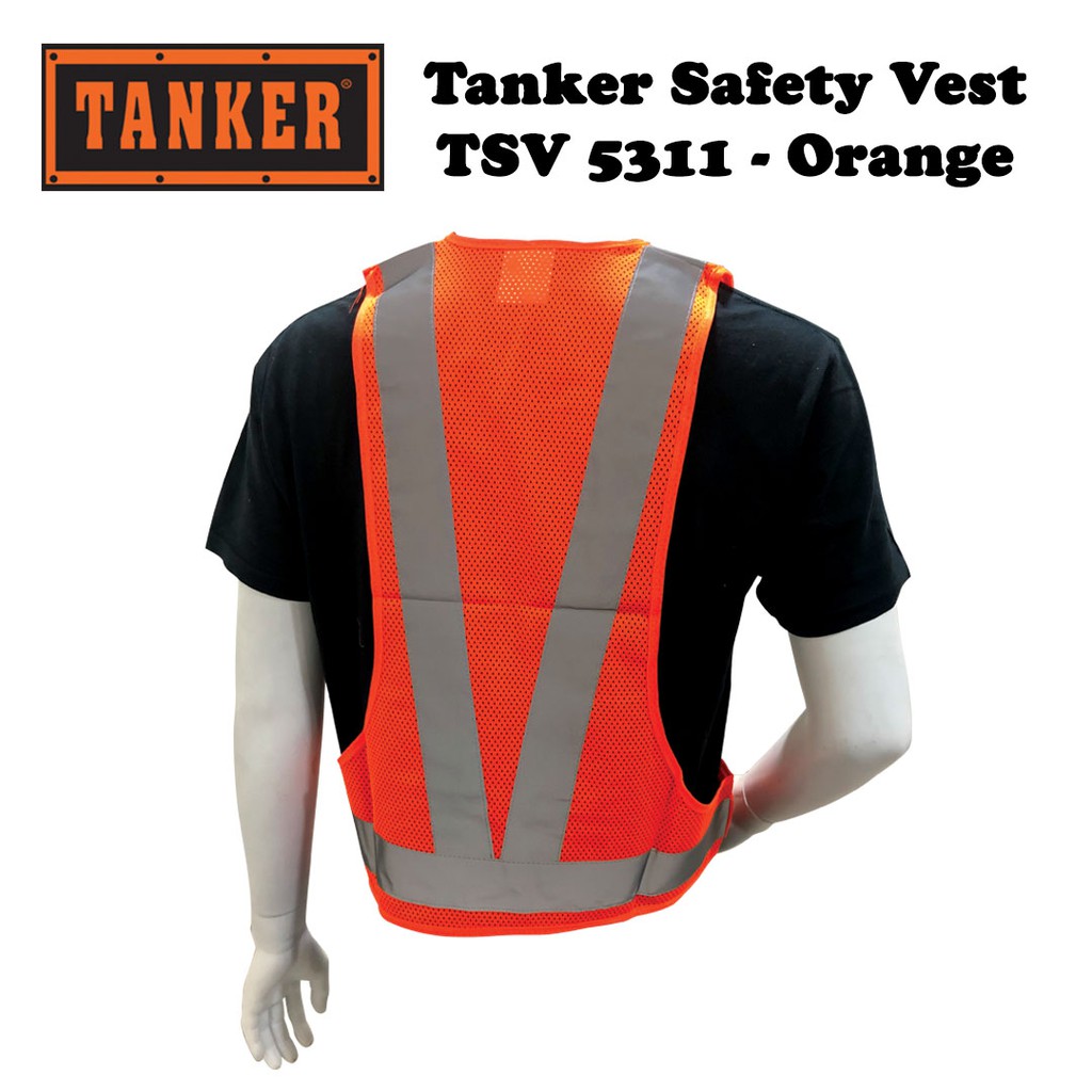Tanker Safety Vest TSV5311 - Orange - Image 3