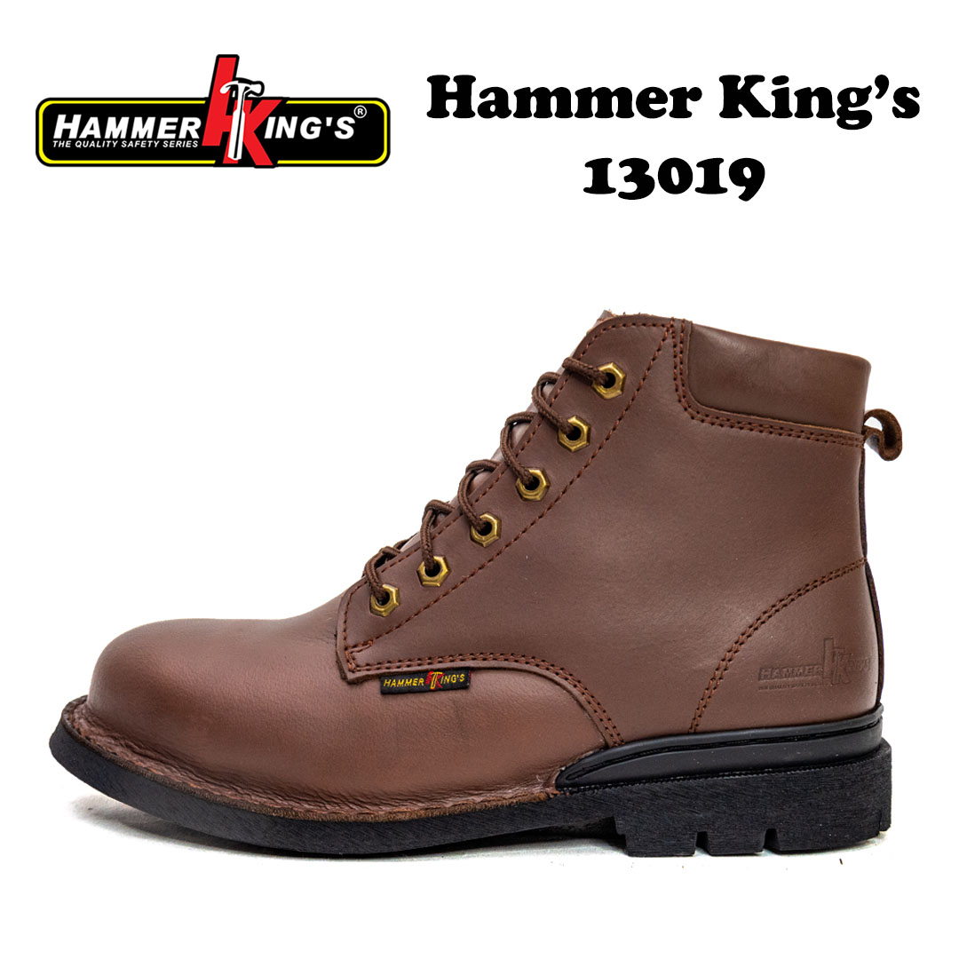 Hammer King High Cut Zipper Laced Brown 13019 - Image 2