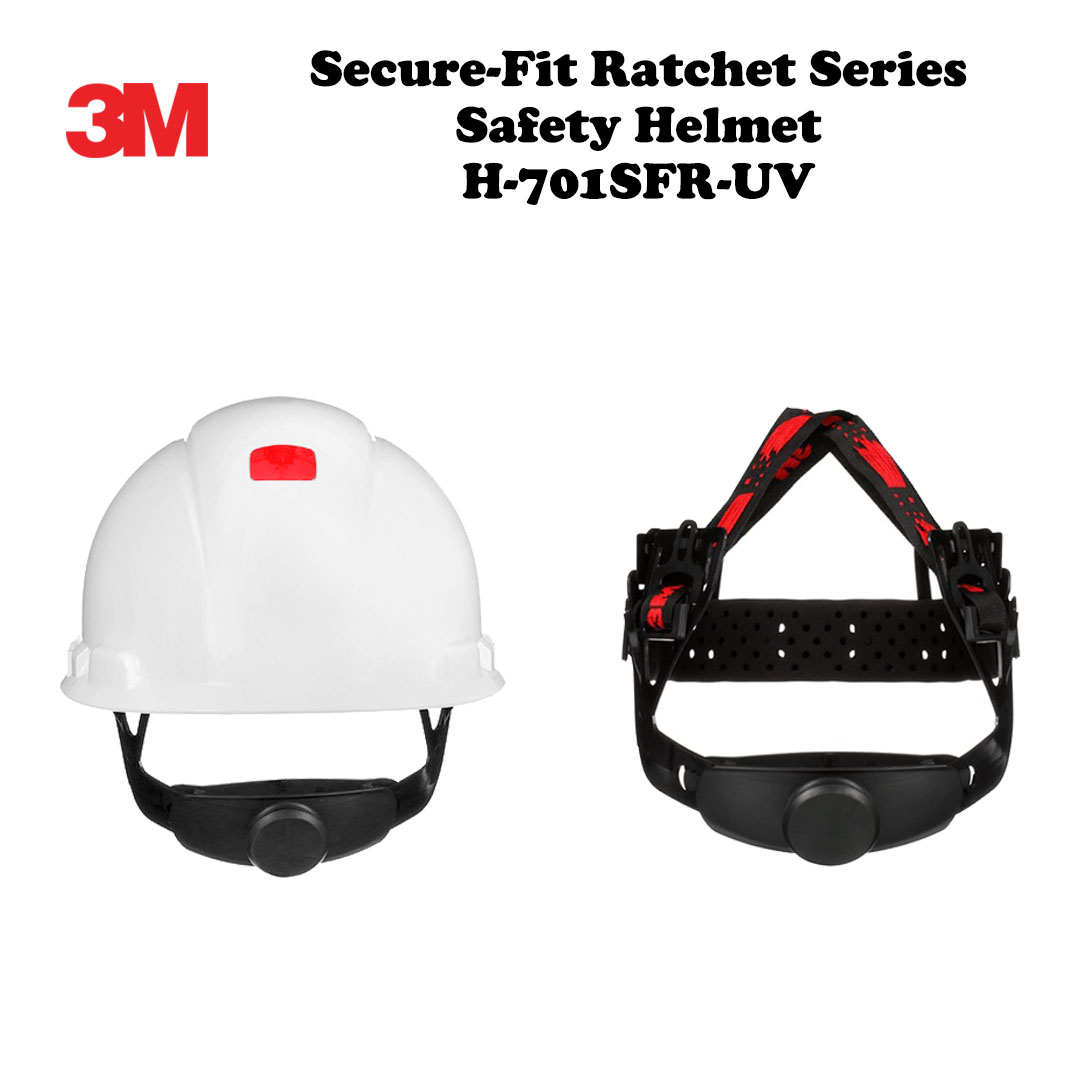 3M H-701SFR-UV Secure-Fit Ratchet Series Safety Helmet - Image 2
