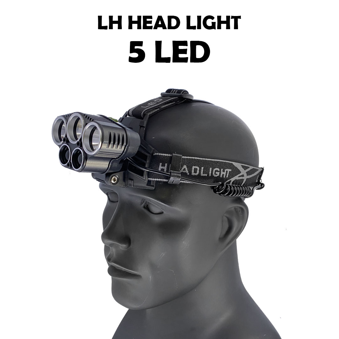 LH Head Lamp 5 LED (Batteries Included) - Image 3