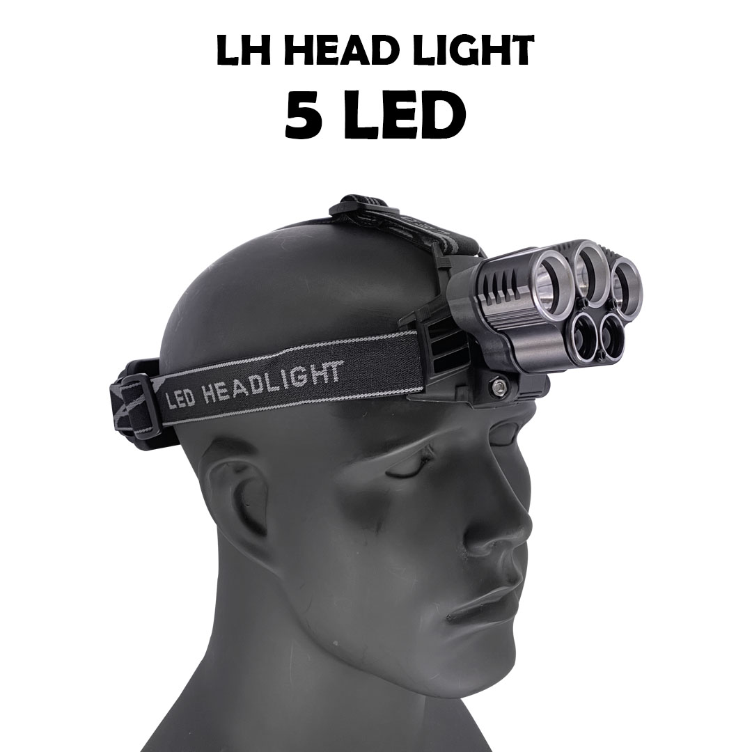 LH Head Lamp 5 LED (Batteries Included)