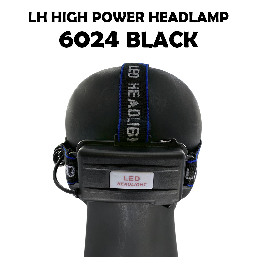 LH High Power Head Lamp 6024- Black (Batteries Included) - Image 2