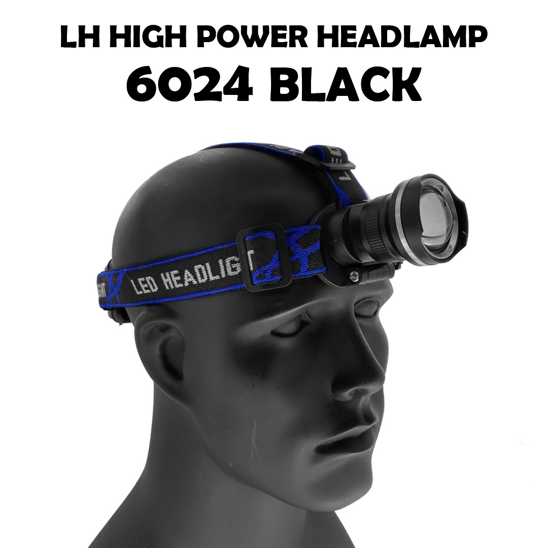 LH High Power Head Lamp 6024- Black (Batteries Included) - Image 4