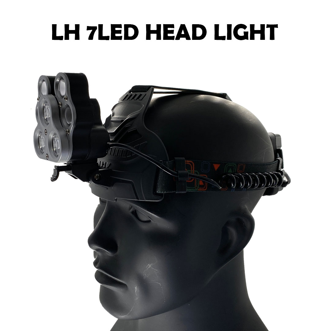 LH Head Lamp 7LED (Batteries Included) - Image 2