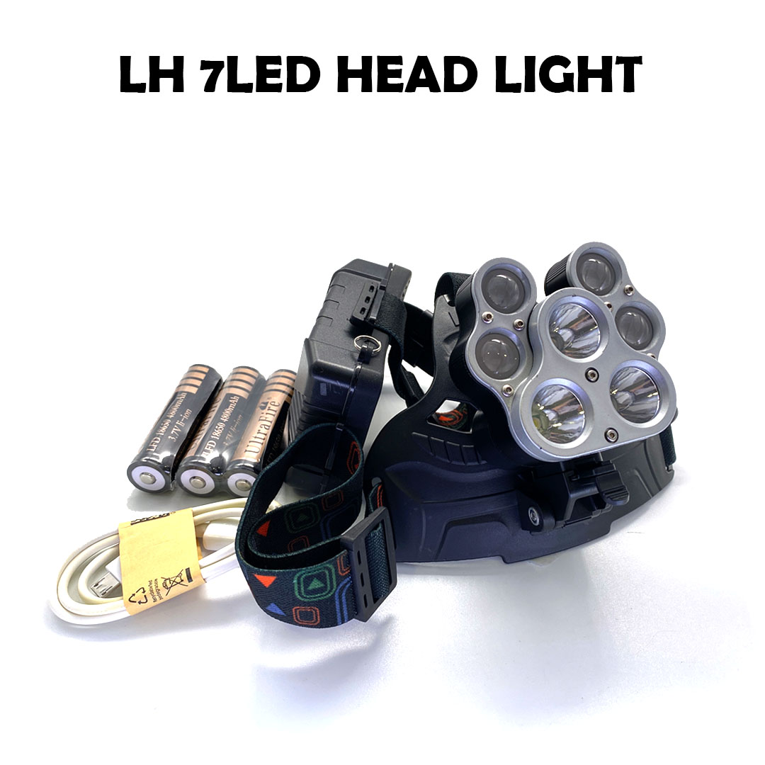 LH Head Lamp 7LED (Batteries Included) - Image 4