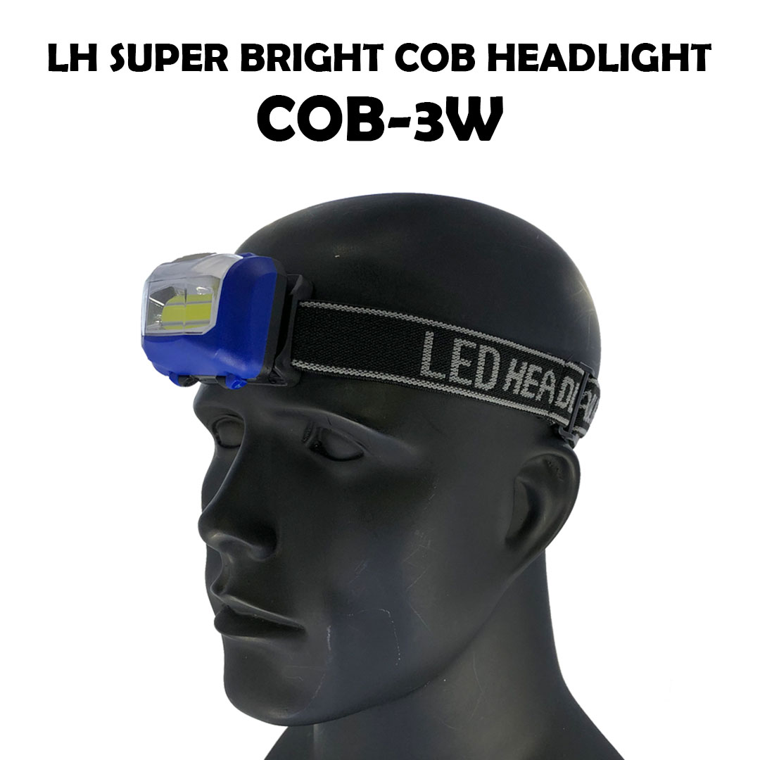 LH COB-3W Super Bright COB Headlight - Blue - Image 2