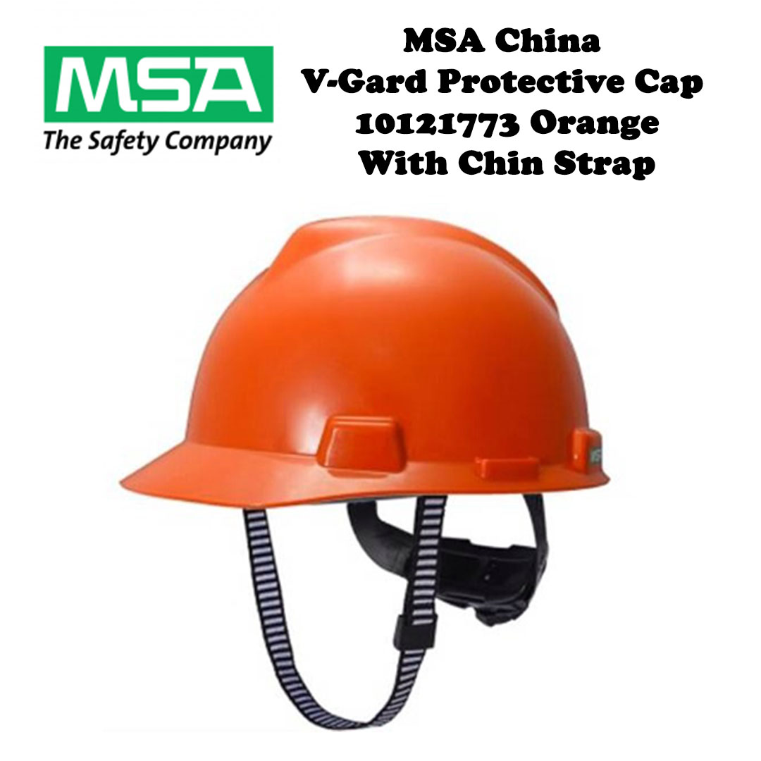 MSA V-Gard Protective Cap - Orange (Original China)
