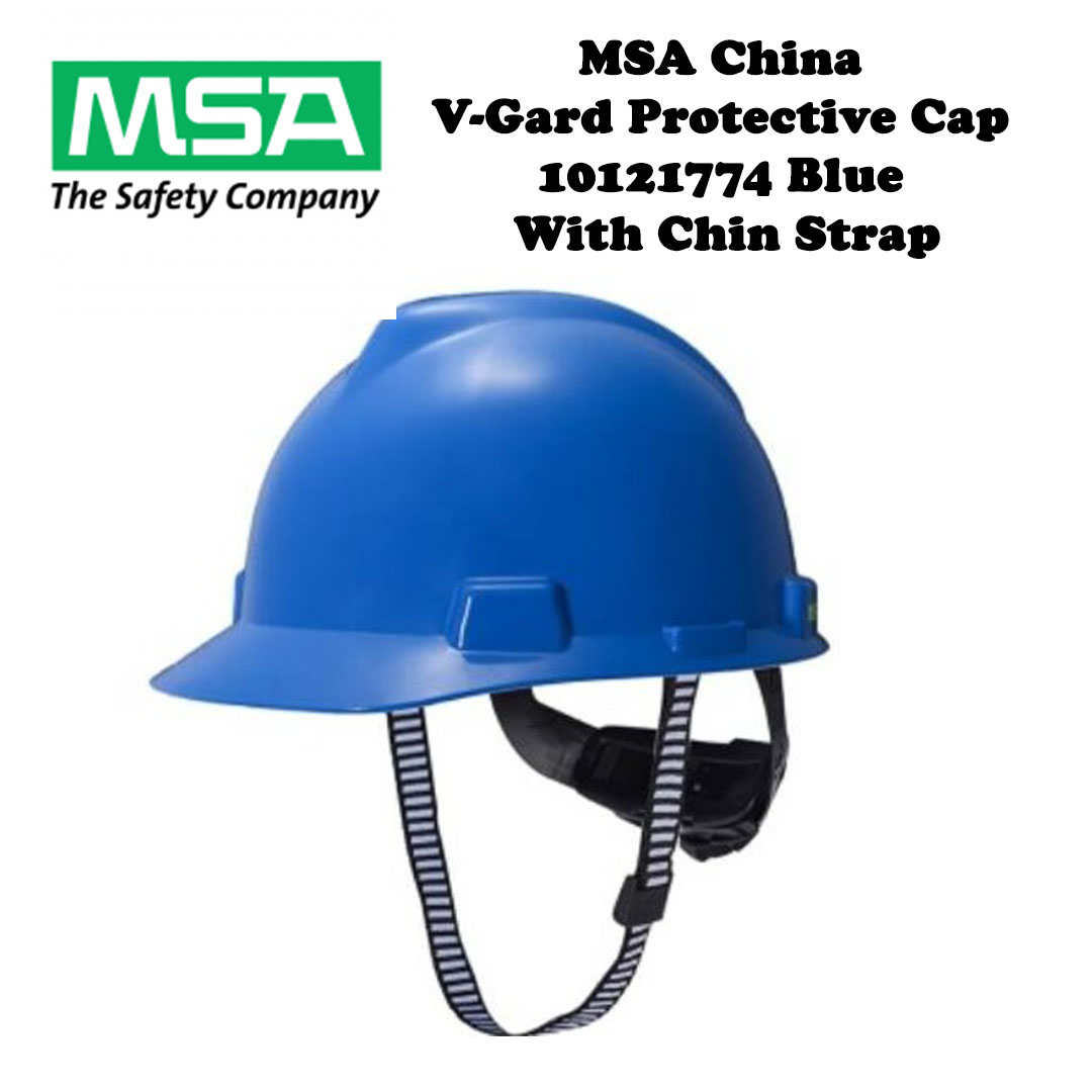 MSA V-Gard Protective Cap - Blue (Original China)