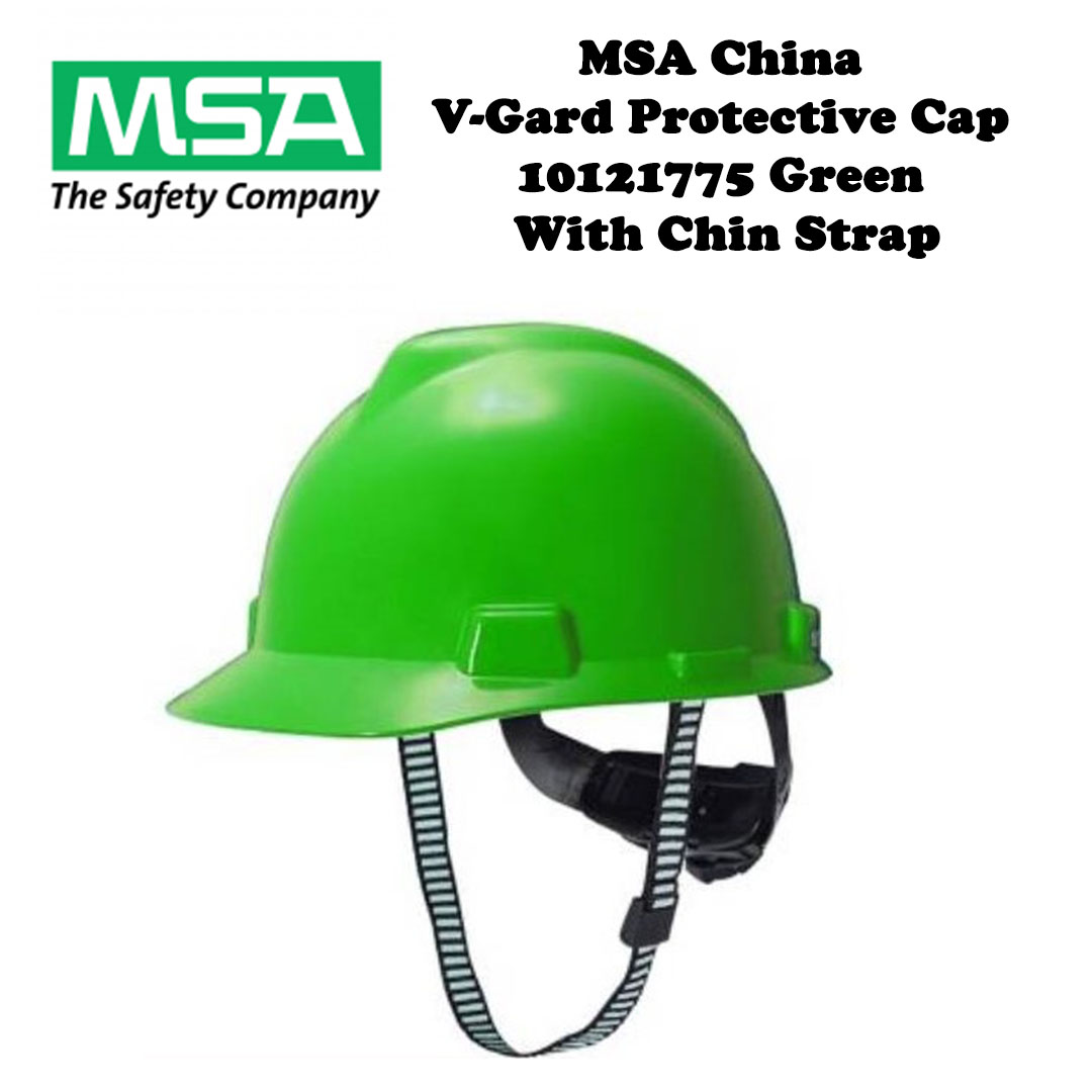 MSA V-Gard Protective Cap - Green (Original China)