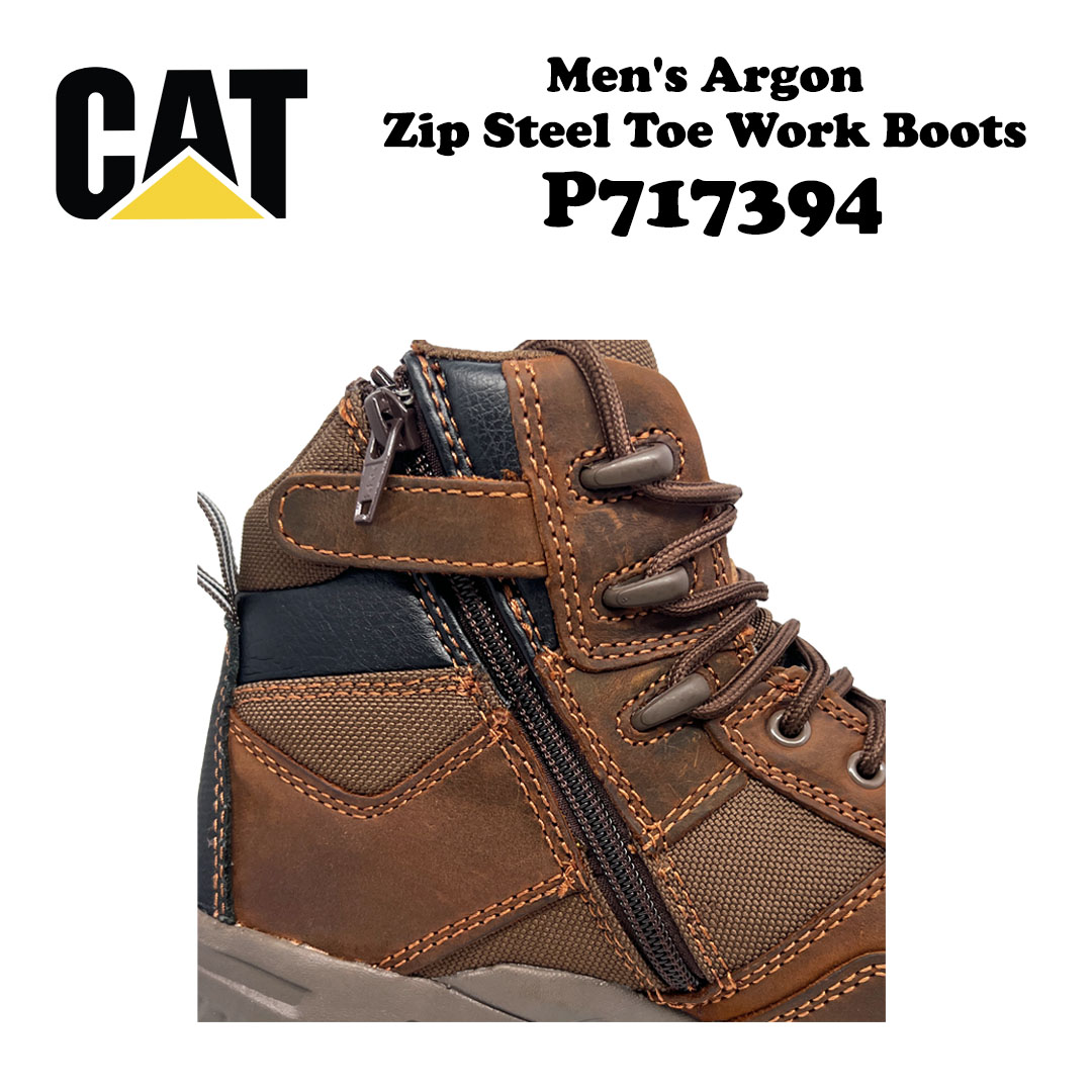 Caterpillar Argon Hi Side Zip Steel Toe AUS P717394 - Image 5