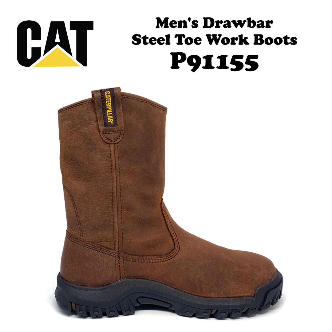 Caterpillar Drawbar Steel Toe Summer Brown P91155 - Image 3