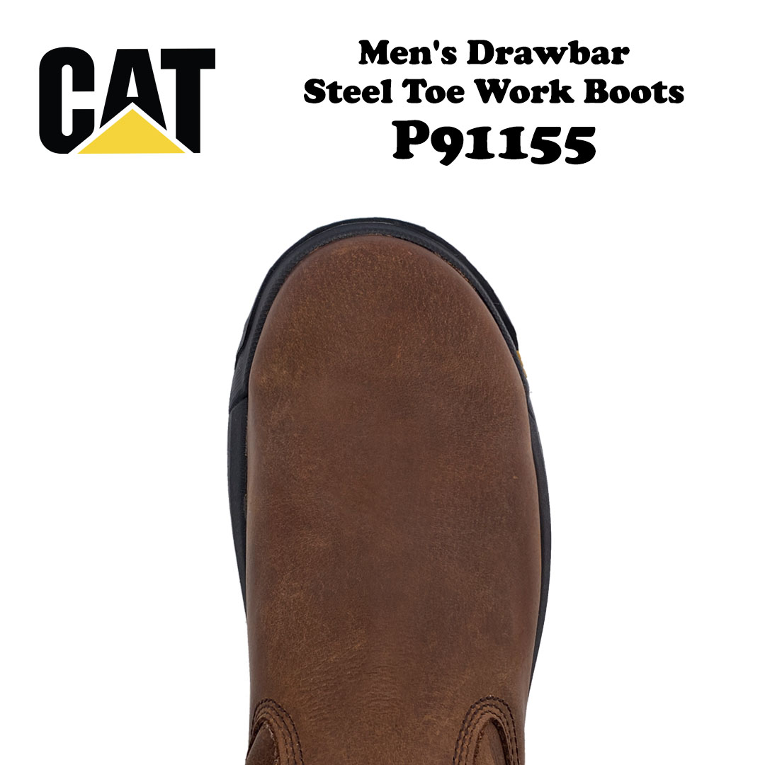 Caterpillar Drawbar Steel Toe Summer Brown P91155 - Image 4