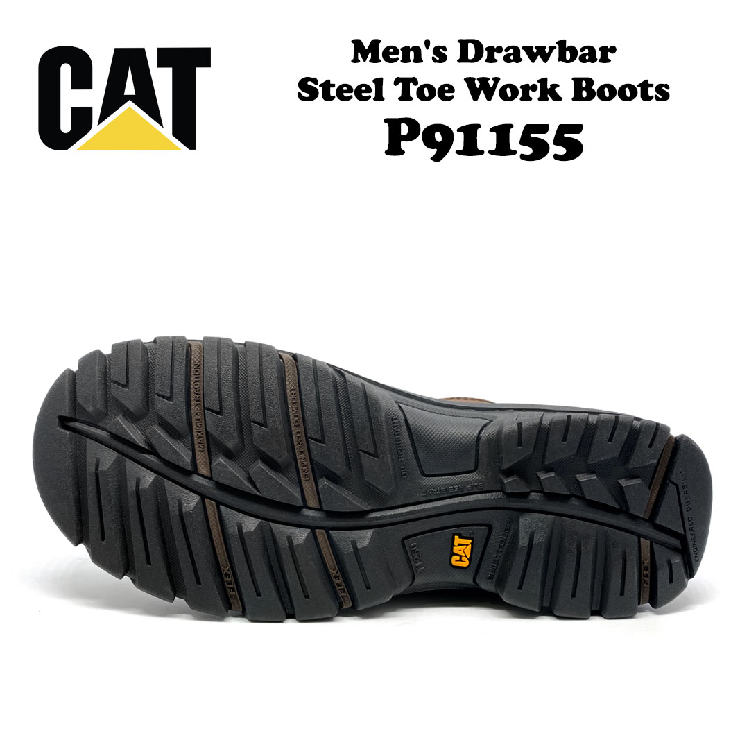 Caterpillar Drawbar Steel Toe Summer Brown P91155 - Image 5
