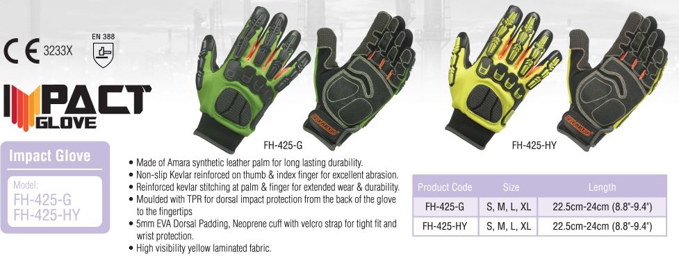 Proguard FH-425-G Impact Protective Gloves - Image 2