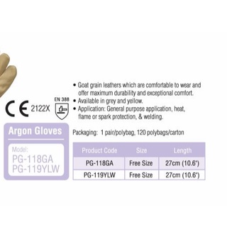 Proguard PG-118GA Argon Gloves - Image 2