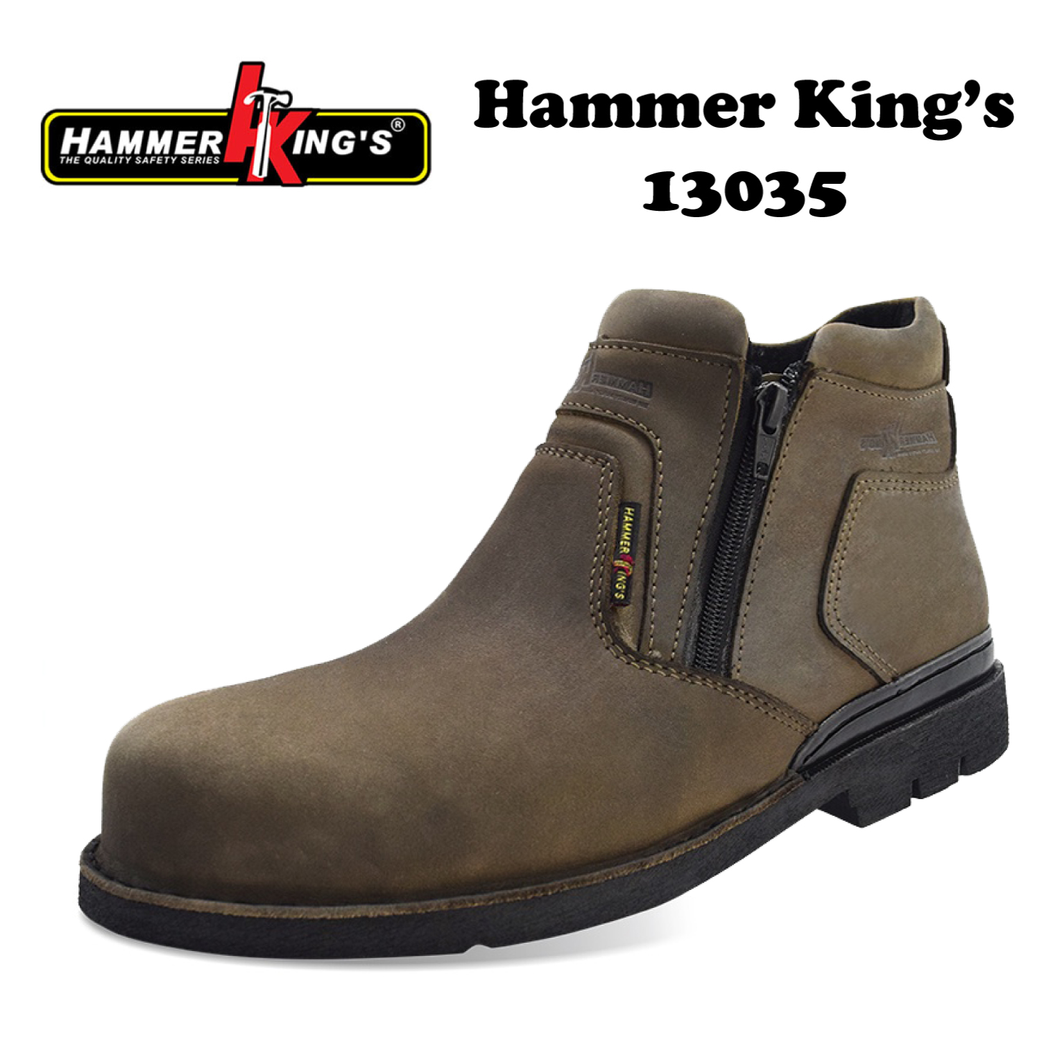 Hammer King Mid Cut Dual Zipper 13035 - Image 2