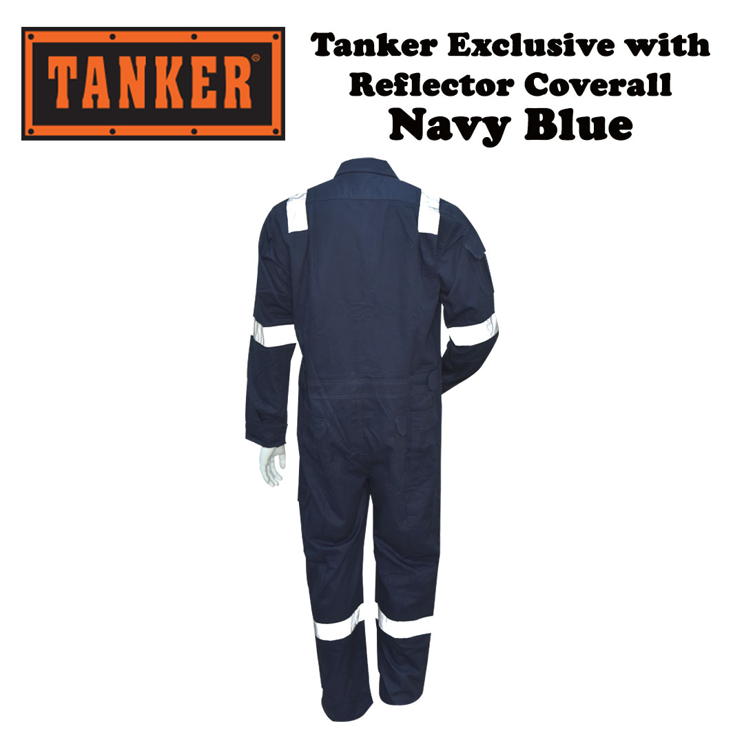 Tanker Exclusive with Reflector Coverall - Navy Blue - Image 4