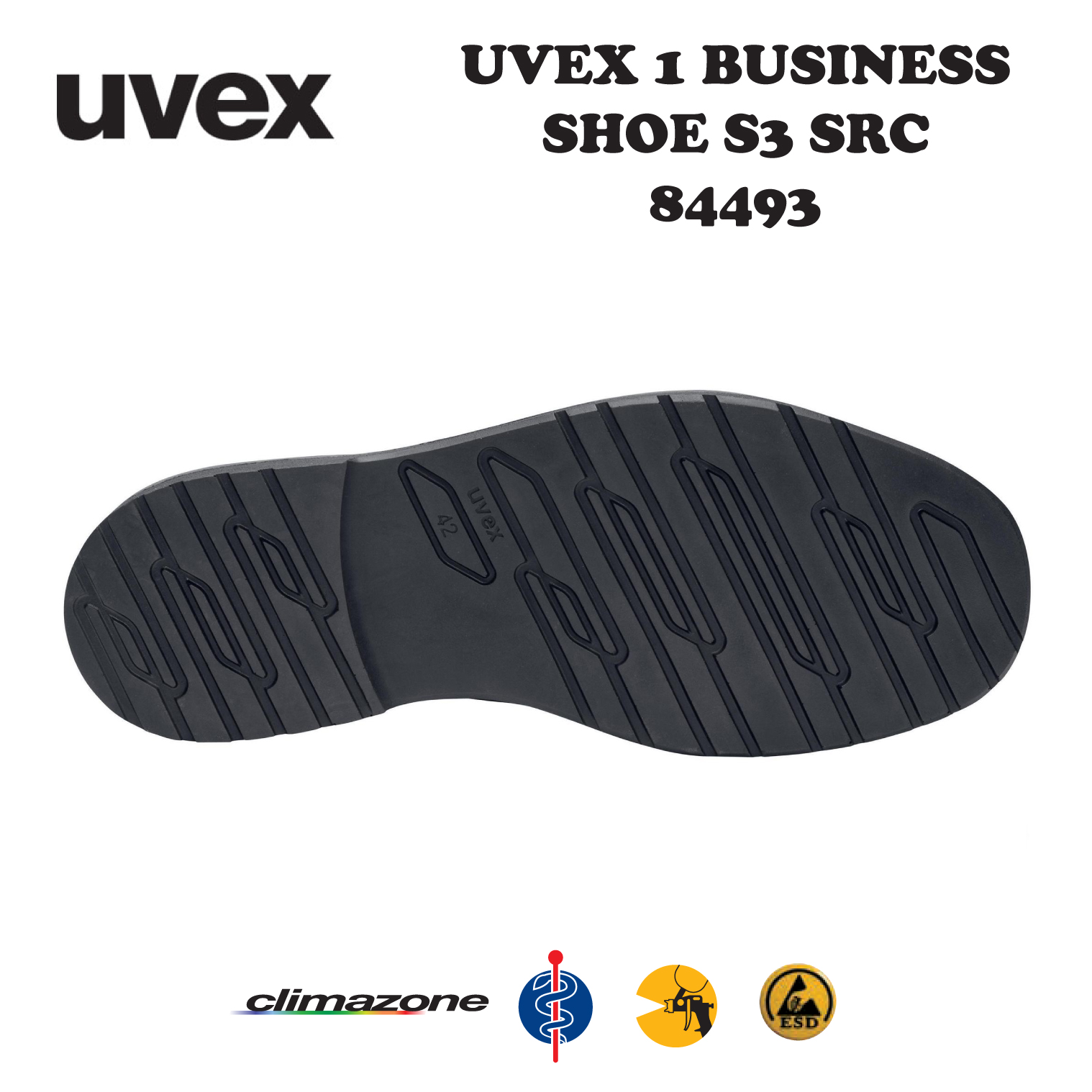 Uvex 1 Business Shoe S3 SRC 84493 - Image 4