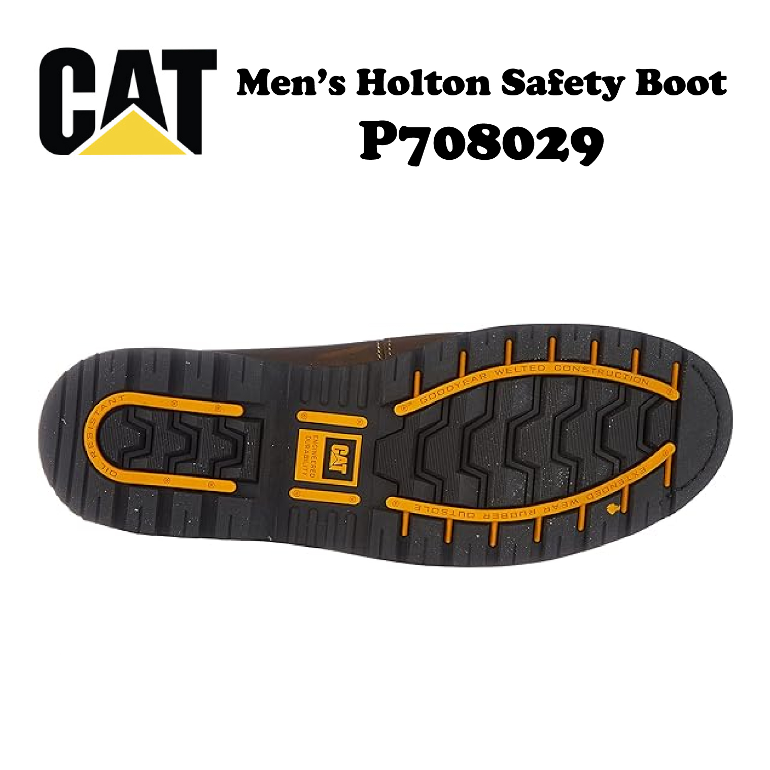 Caterpillar Men's Holton Safety Boot P708029 - Image 5