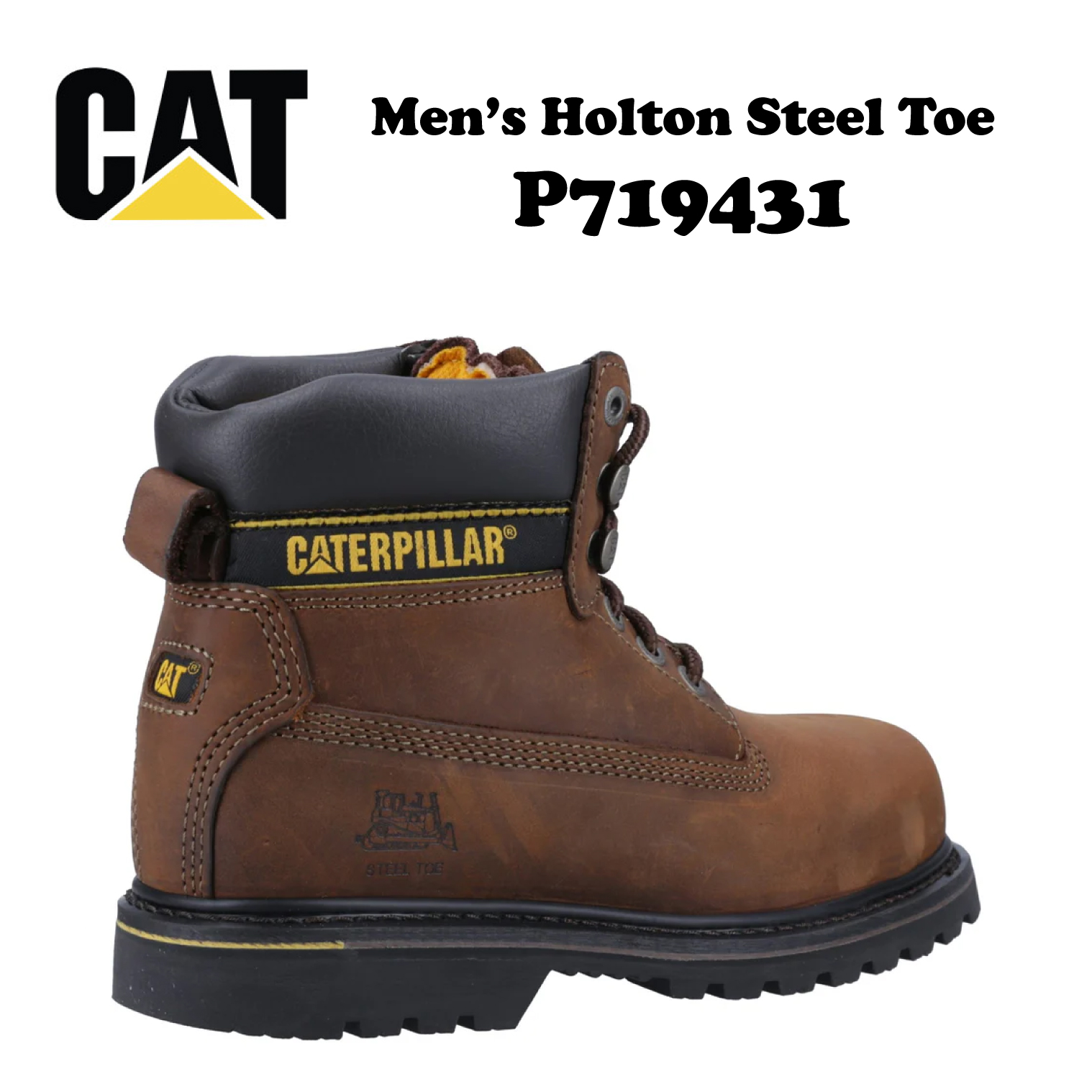 Caterpillar Men Holton Steel Toe P719431 - Image 2